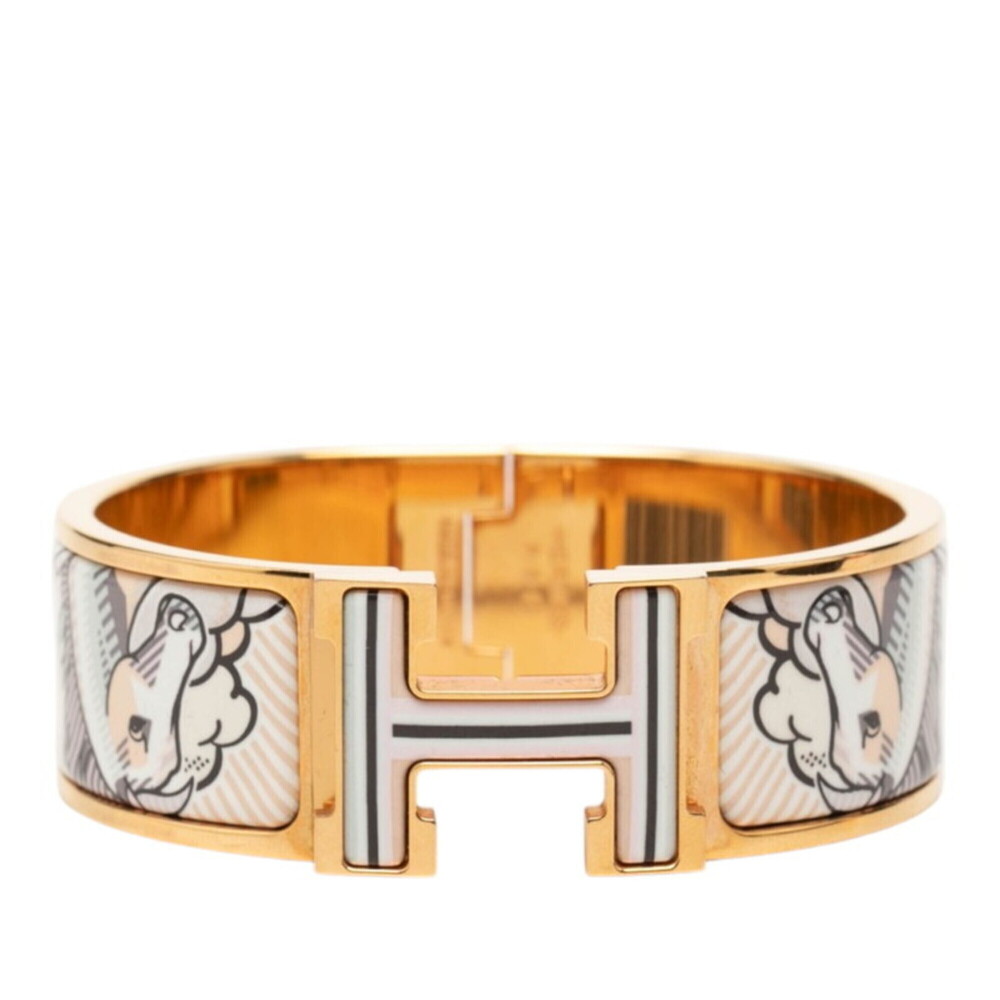 HERMES Black Charm Bracelet